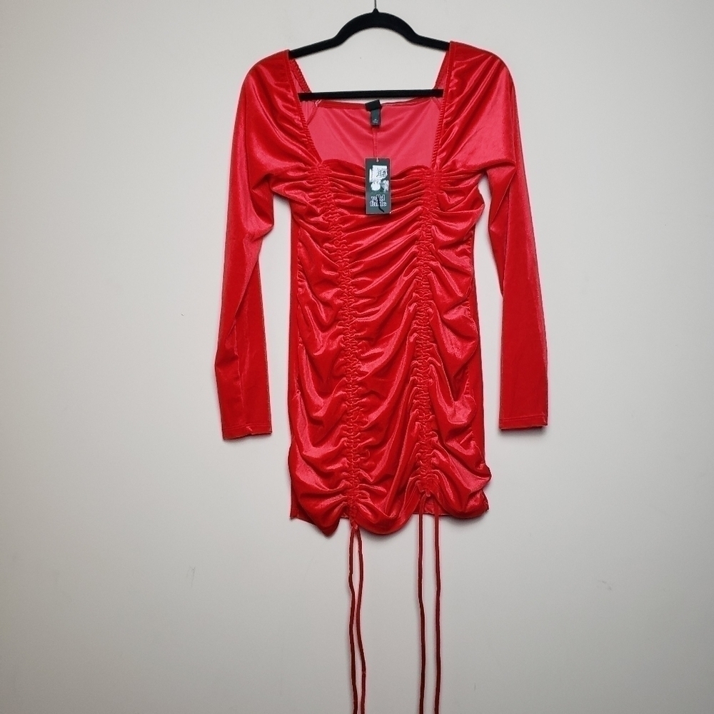WILD FABLE Red NWT Scrunched Blouse
